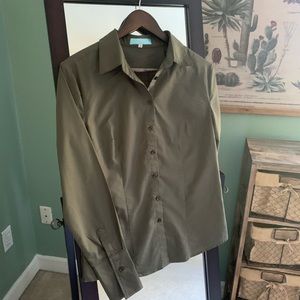 Olive Green Button Down Shirt